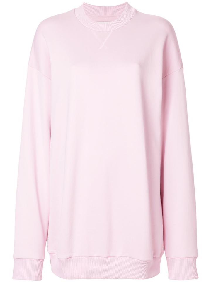 Marques'almeida Oversized Sweatshirt - Pink & Purple