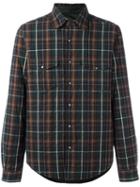 Aspesi Chest Pockets Plaid Shirt, Men's, Size: Medium, Cotton/polyester