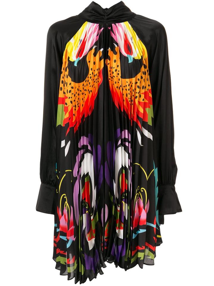 Romance Was Born Chimera Pleated Dress - Black