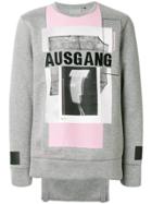 Helmut Lang Printed Long Sleeve Sweatshirt - Grey