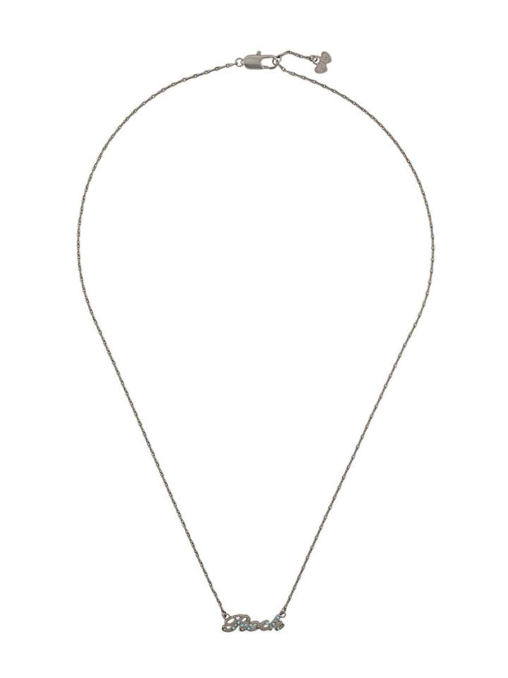 Zadig & Voltaire Motto Pendant - Silver