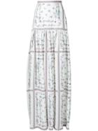 Vilshenko 'boxed Vine' Embroidered Skirt