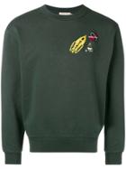 Maison Kitsuné Astronaut Patched Sweatshirt - Green