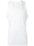 Neil Barrett Lightning Bolt Print Tank, Men's, Size: M, White, Cotton