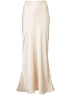 Layeur Metallic Long Skirt - Brown