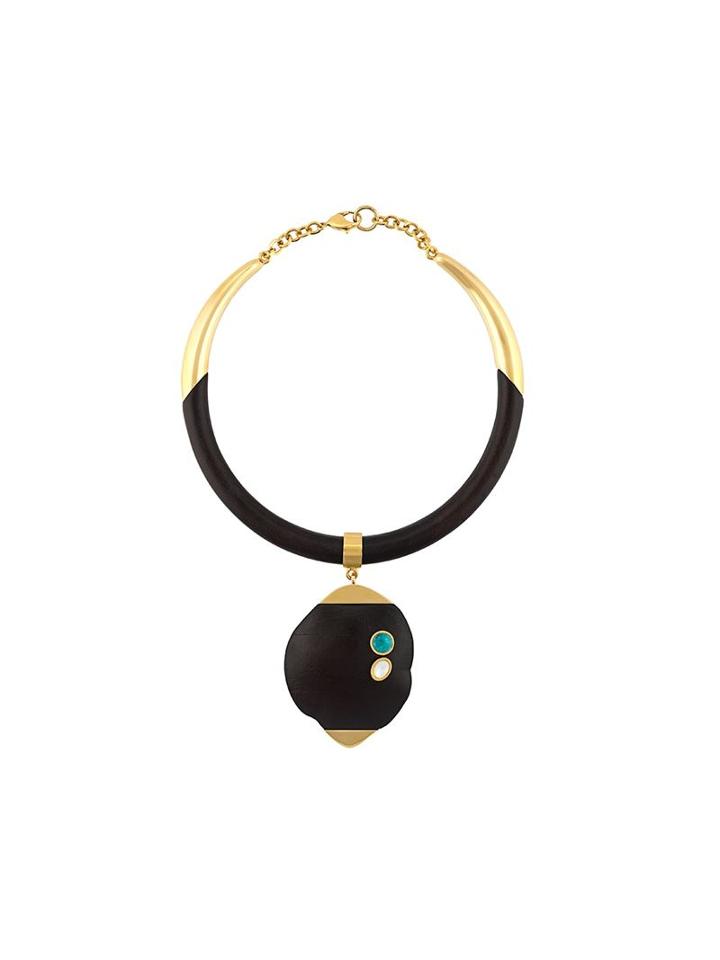 Lizzie Fortunato Jewels Eye Pendant Necklace