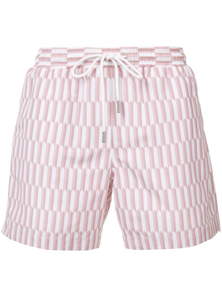 Katama Striped Shorts - Pink & Purple