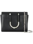 Mugler Ring Detail Shoulder Bag - Black