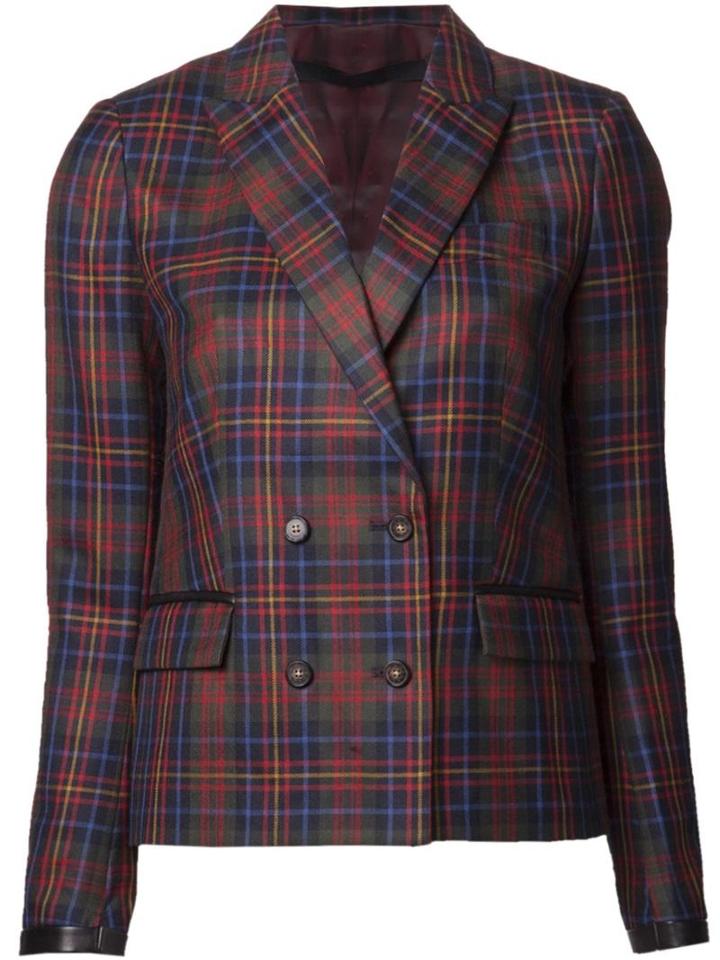 L.a.m.b. Plaid Print Blazer