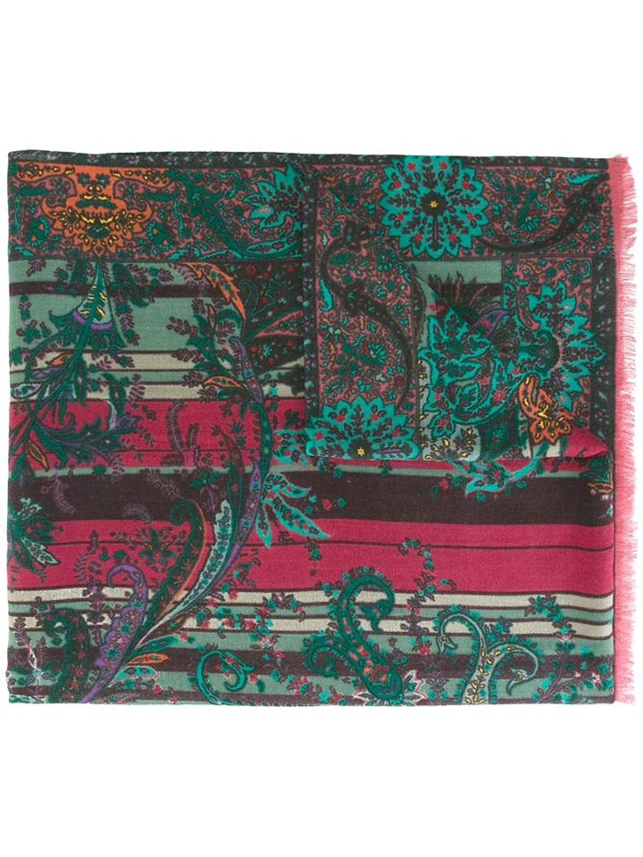 Etro 'chal Delhy' Scarf, Women's, Silk/wool