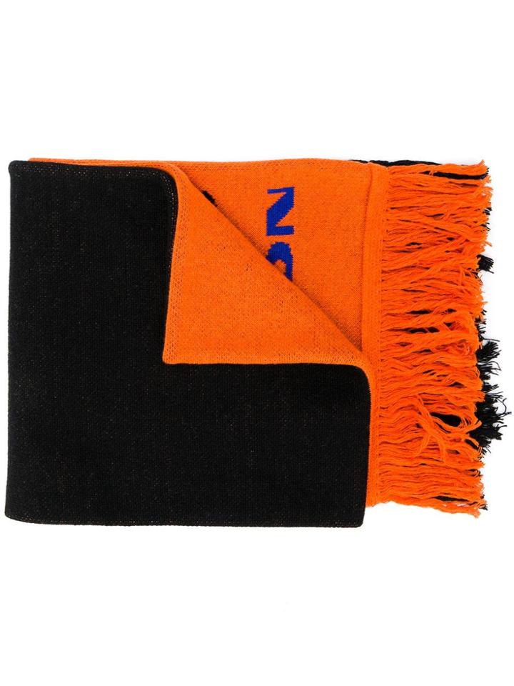 Heron Preston Logo Intarsia Scarf - Black