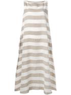 Apuntob Striped Dress - Neutrals