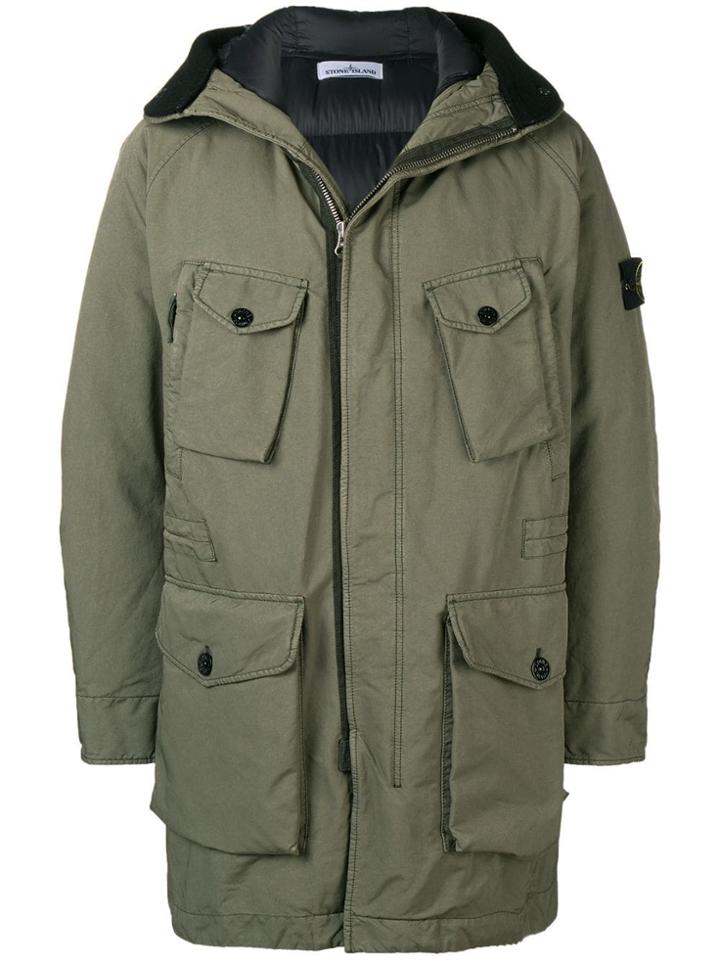 Stone Island Multi-pocket Coat - Green