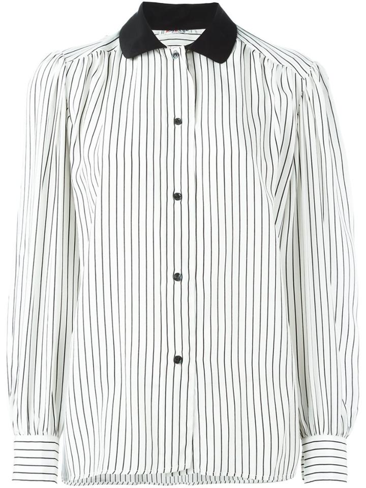 Yves Saint Laurent Vintage Pussy Bow Shirt - White