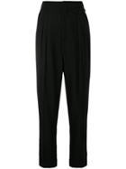 Isabel Marant Cropped High-waist Trousers - Black