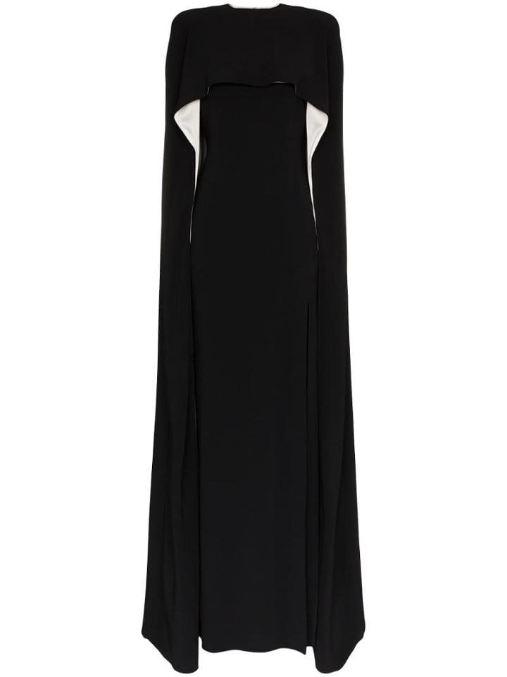 Stella Mccartney Cape Evening Dress - Black
