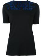 Mm6 Maison Margiela Neck Print T-shirt