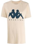 Paura X Kappa Logo Printed T-shirt - Neutrals