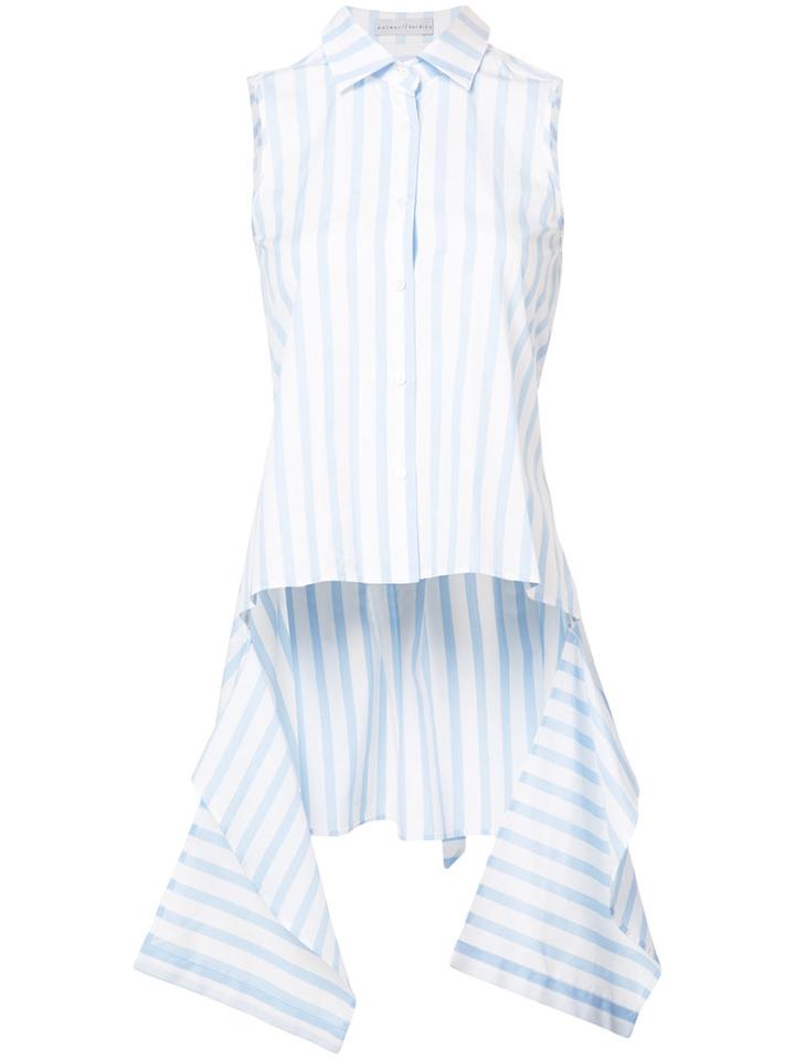 Palmer / Harding - Striped Tails Shirt - Women - Cotton - 6, Blue, Cotton