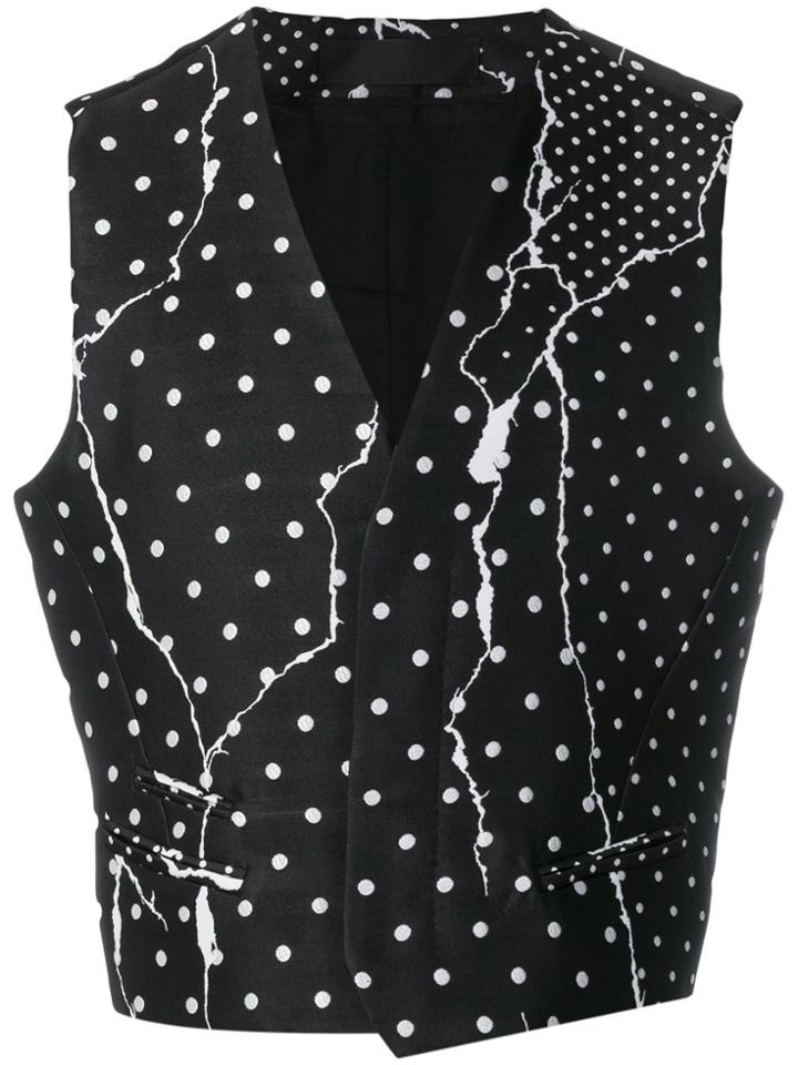 Haider Ackermann Polka Dots Printed Waistcoat - Black