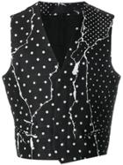 Haider Ackermann Polka Dots Printed Waistcoat - Black