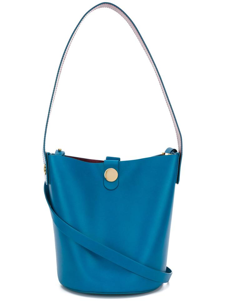 Sophie Hulme Bucket Shoulder Bag - Blue