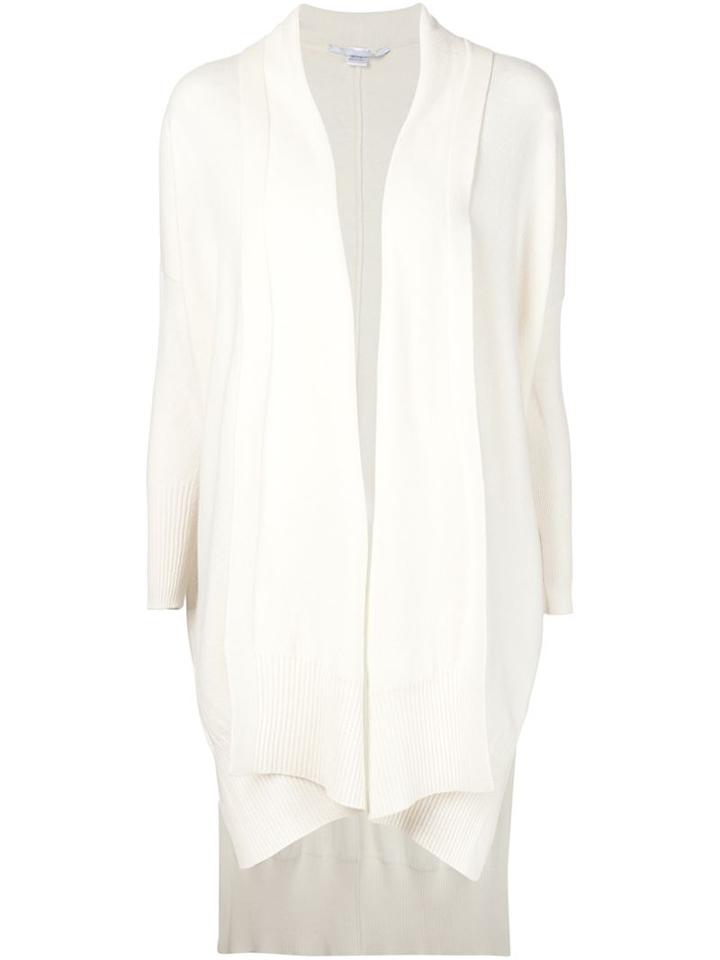 Rosetta Getty Asymmetric Open Cardigan, Women's, Size: Large, Nude/neutrals, Cashmere/wool