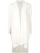 Rosetta Getty Asymmetric Open Cardigan, Women's, Size: Large, Nude/neutrals, Cashmere/wool
