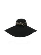 Isabel Benenato Asymmetric Bow Detail Hat