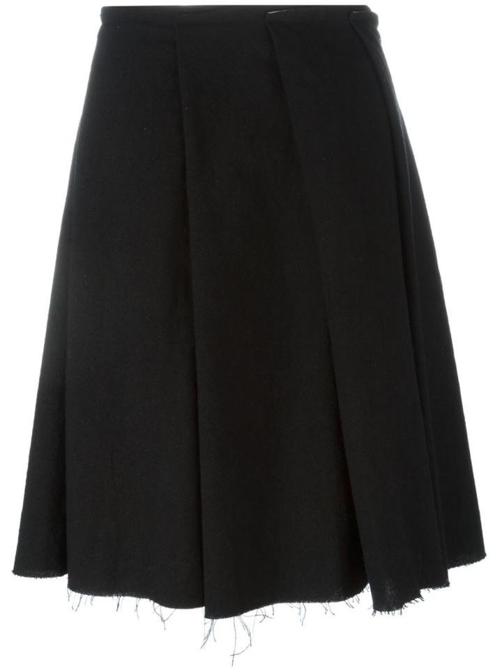 Nostra Santissima 'camilla' Skirt, Women's, Size: Large, Black, Linen/flax/wool
