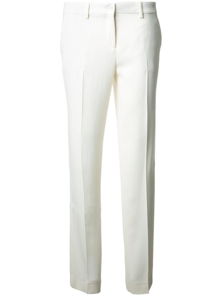 Etro Tailored Trousers, Women's, Size: 50, White, Viscose/acetate/spandex/elastane