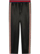 Gucci Embroidered Acetate Jogging Pant - Black