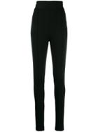 Ermanno Scervino Ribbed Waistband Trousers - Black