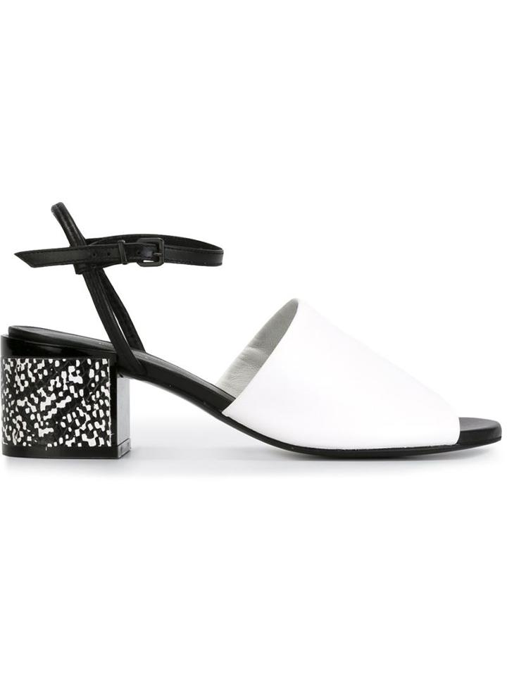 Robert Clergerie Emina Sandals, Women's, Size: 36.5, White, Calf Leather/leather