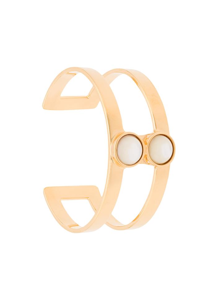 Lizzie Fortunato Jewels Petite T-bar Cuff Bracelet - Metallic