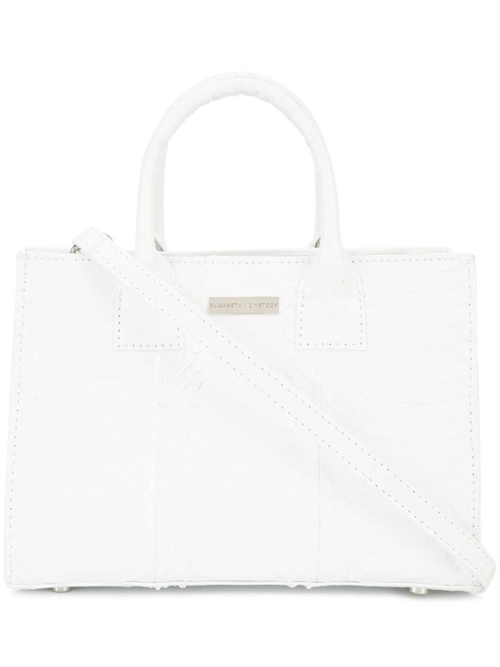 Elisabeth Weinstock Belgravia Mini Tote - White