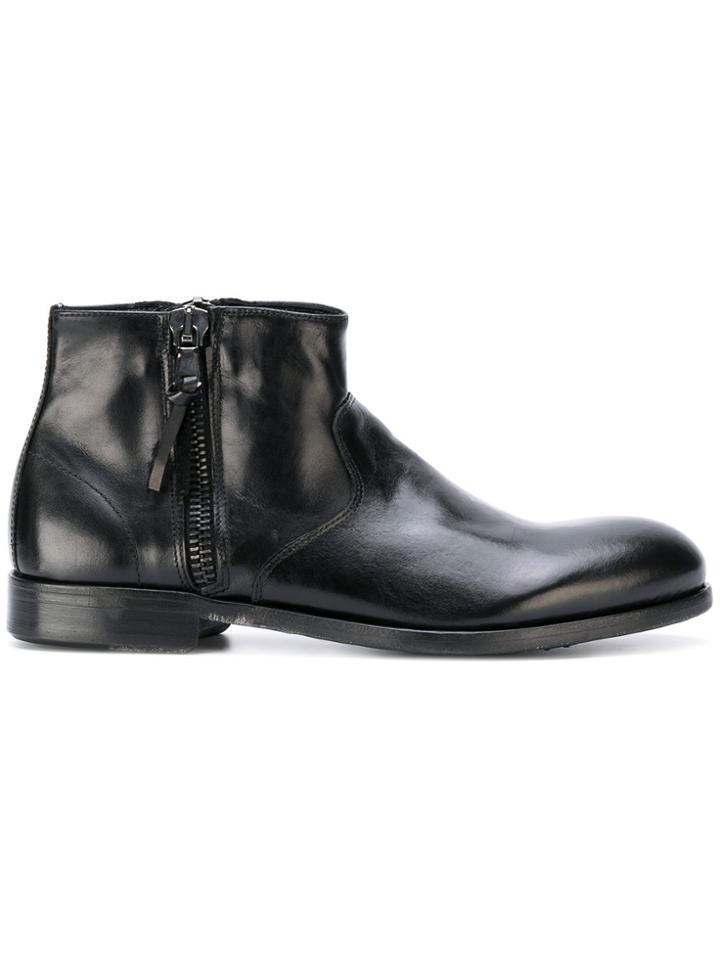 Leqarant Zipped Chelsea Boots - Black