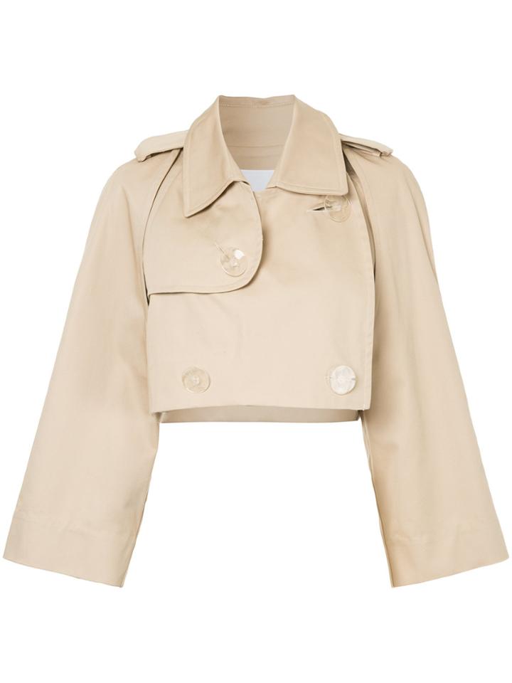 Christopher Esber Copped Trench Jacket - Brown