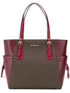 Michael Michael Kors Voyager Colour-block Tote Bag - Brown
