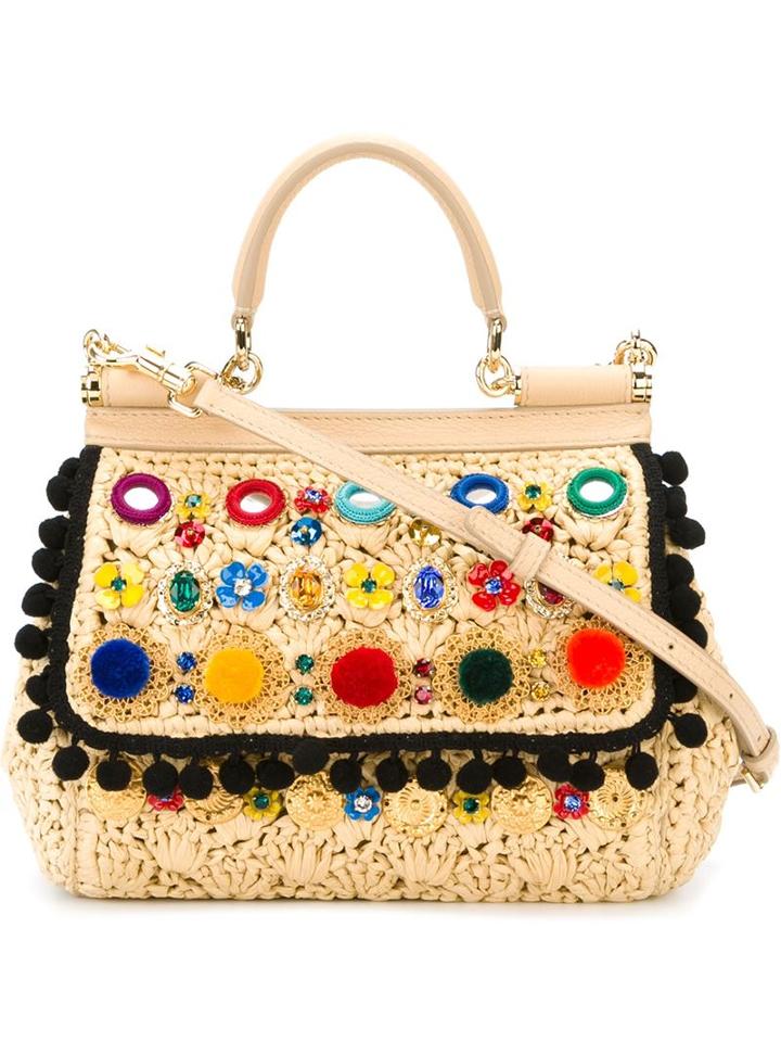 Dolce & Gabbana Embellished Small 'sicily' Bag