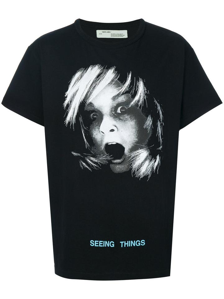Off-white - Seeing Things T-shirt - Men - Cotton - S, Black, Cotton