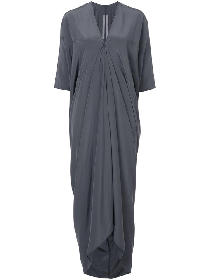 Rick Owens Boxy Wrap Dress - Grey