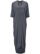 Rick Owens Boxy Wrap Dress - Grey