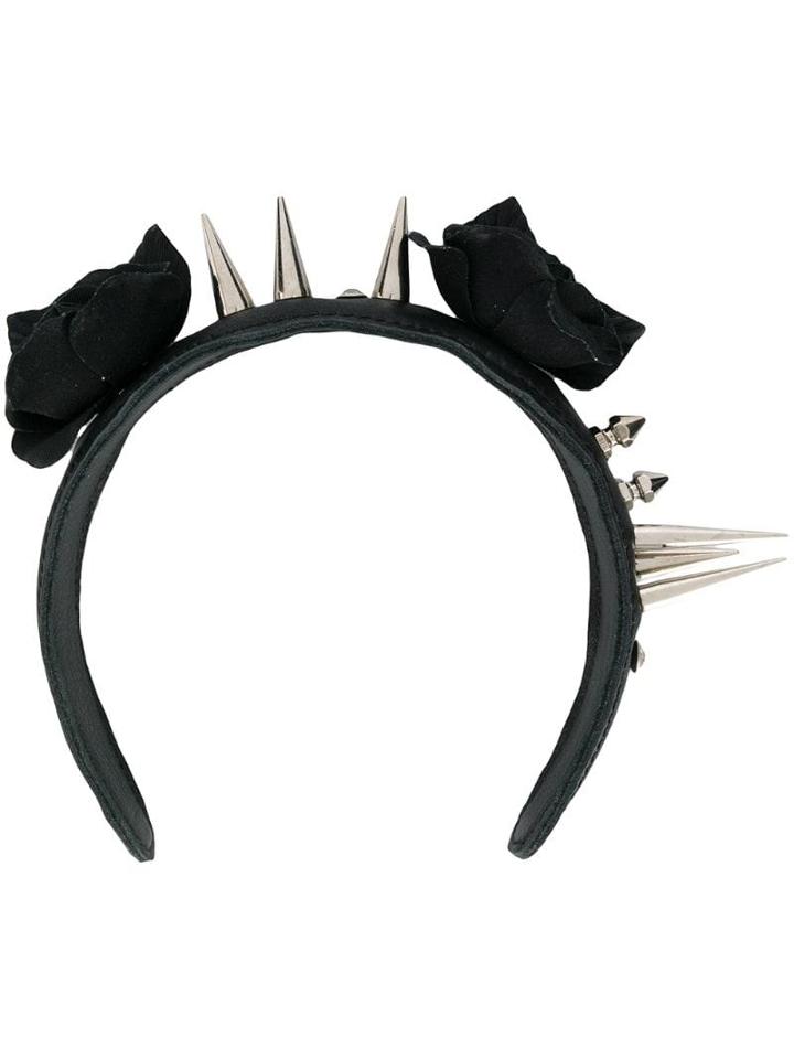 Barbara Bologna Spike Embellished Headband - Black