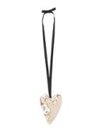 Rykiel Enfant Sequinned Heart Necklace, Girl's, Nude/neutrals