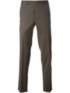Fashion Clinic Timeless Slim Tailored Trousers - Brown