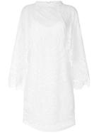 Chloé Scalloped Crochet Dress - White