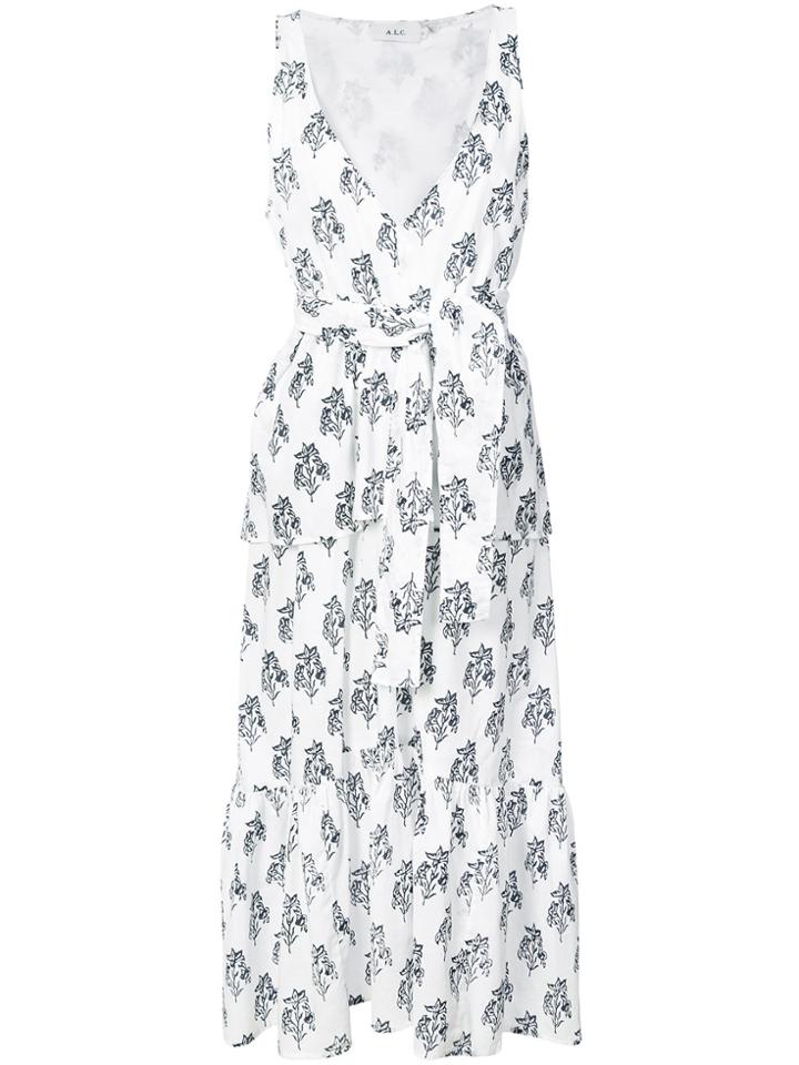 A.l.c. Printed Dress - White