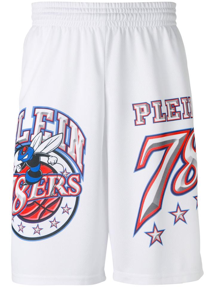 Philipp Plein - Jogging Shorts - Men - Polyester - L, White, Polyester