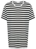Yohji Yamamoto Oversized Striped T-shirt - White